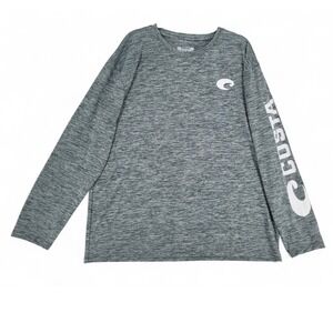Costa Del Mar Long Sleeve‎ Performance Shirt XXL Gray Fishing Outdoor EUC